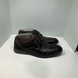 Original Penguin Men's Brown Leather Lace-Up Oxfords